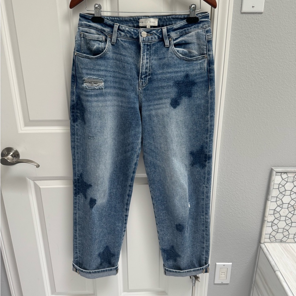 Women's Blue Star Straight Leg Jeans size 27 - Picture 4 of 9